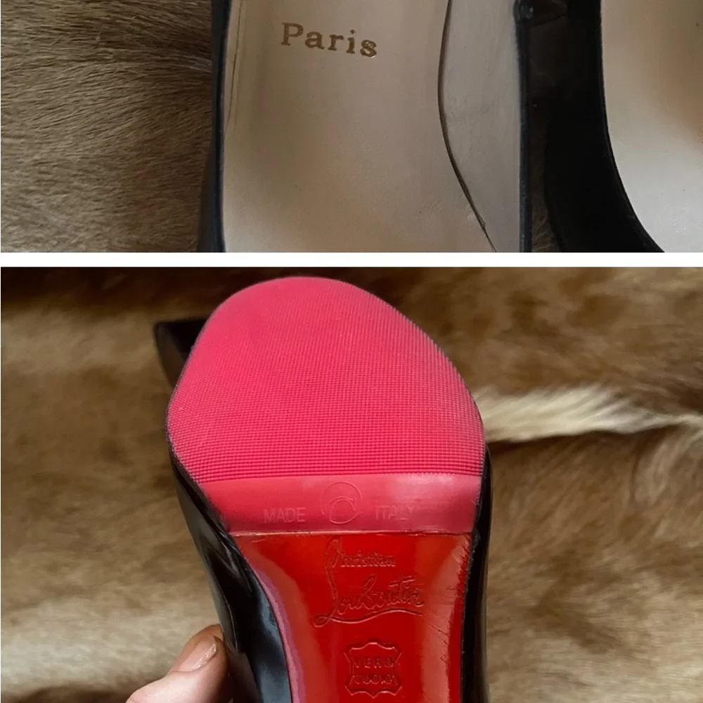 HURRY! Memorial SALE! Christian Louboutin Peep Toe Patent Leather Heel - Picture 5 of 14